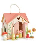 Ξύλινο κουκλόσπιτο Tender Leaf Toys - Rosewood Cottage,με ειδώλια - 1t