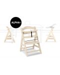 Ξύλινη καρέκλα φαγητού Hauck - Alpha Plus, Vanilla - 5t