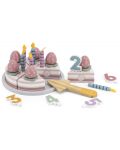 Ξύλινη τούρτα Viga PolarB - Με κεριά και αριθμούς - 2t