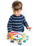 Ξύλινο παιχνίδι  Tender Leaf Toys -Εκπαιδευτικό ρολόι αρκουδάκι - 2t