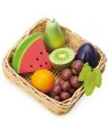 Ξύλινο σετ παιχνιδιού Tender Leaf Toys - Φρούτα σε καλάθι - 1t