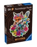 Ξύλινο παζλ Ravensburger 150 τεμαχίων  - Πολύχρωμη αλεπού - 1t
