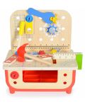 Ξύλινο παζλ Tooky Toy - Εργαστήριο με εργαλεία - 4t