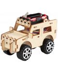 Ξύλινο σετ Acool Toy - DIY ξύλινο τζιπ με μπαταρίες - 1t