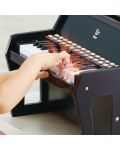 Ξύλινο ηλεκτρονικό πιάνο με σκαμπό Hape, μαύρο - 4t