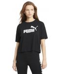 Γυναικείο μπλουζάκι Puma - Essentials Logo Cropped Tee , μαύρο - 3t