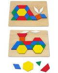 Ξύλινο ψηφιδωτό με σχέδια Melissa & Doug - Γεωμετρικά σχήματα - 4t