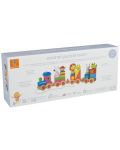 Ξύλινο παιχνίδι Orange Tree Toys - Τρένακι  παζλ και ταξινόμηση, Ζώα - 4t