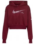 Γυναικείο φούτερ Nike - Swoosh Fleece, κόκκινο - 1t