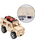 Ξύλινο σετ Acool Toy - DIY ξύλινο τζιπ με μπαταρίες - 2t
