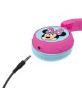 Παιδικά ακουστικά Lexibook - Minnie HPBT010MN, ασύρματα, ροζ - 2t