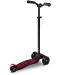 Παιδικό σκούτερ Micro - Maxi Deluxe Pro, Black/Red - 4t