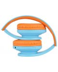 Παιδικά ακουστικά PowerLocus - P2, ασύρματα, μπλε/πορτοκαλί - 3t