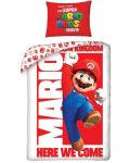 Παιδικό σετ ύπνου Halantex - Super Mario, κόκκινο - 1t