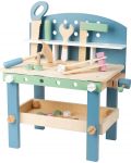 Παιδικό ξύλινο εργαστήριο Small Foot - Με εργαλεία, 22 μέρη - 1t