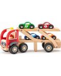 Παιδικό παιχνίδι Woody - Αυτομεταφορέας με αγωνιστικά αυτοκίνητα - 1t
