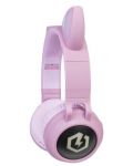 Παιδικά ακουστικά PowerLocus - Buddy Ears, ασύρματα, ροζ - 2t