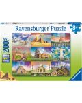 Παιδικό παζλ Ravensburger 200 XXL κομμάτια - Παγκόσμια ορόσημα - 1t