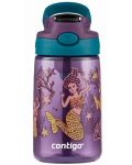 Παιδικό μπουκάλι Contigo Cleanable Mermaids - 420 ml, μωβ - 1t
