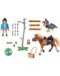 Παιδικός κατασκευαστής Playmobil - Marla με ένα άλογο - 2t