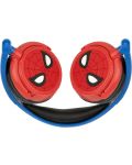 Детски слушалки Lexibook - Spider-Man HP010SP, μπλε/κόκκινο - 3t