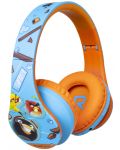 Παιδικά ακουστικά  PowerLocus - P2 Kids Angry Birds,ασύρματη, μπλε/πορτοκαλί - 2t