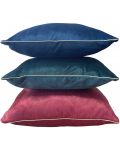 Διακοσμητικό μαξιλάρι Aglika - Lux, 45 х 45 cm, βελουτέ, μπλε - 3t