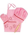 Παιδικό σετ μαγειρικής Bigjigs - Για ντύσιμο, ροζ - 1t