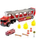 Παιδικό παιχνίδι Mattel - Αυτομεταφορέας Fire Rescue Hauler - 2t