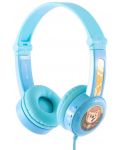 Παιδικά ακουστικά BuddyPhones - Travel, μπλε - 1t