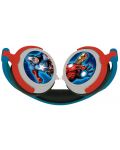 Παιδικά ακουστικά Lexibook - Avengers HP010AV, μπλε/κόκκινο - 3t