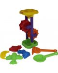 Παιδικό σετ παραλίας Polesie Toys - Μύλος, 7 τεμάχια, ποικιλία - 2t