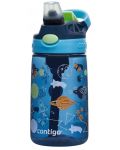 Παιδικό μπουκάλι νερό Contigo Easy Clean - Blueberry Cosmos, 420 ml - 1t