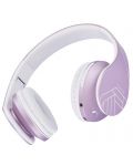 Παιδικά ακουστικά PowerLocus - P2, ασύρματα, άσπρα/μωβ - 4t