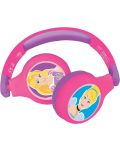 Παιδικά ακουστικά Lexibook - Princesses HPBT010DP, ασύρματα, ροζ - 2t