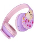 Παιδικά ακουστικά PowerLocus - P2 Kids Angry Birds,ασύρματη, ροζ/μωβ - 3t