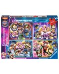 Παιδικό παζλ Ravensburger 4 x 42 κομμάτια - Paw Patrol: The Super Movie - 1t