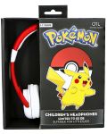 Παιδικά ακουστικά OTL Technologies - Pokemon Pokeball, κόκκινα - 4t