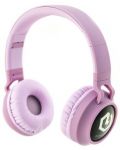 Παιδικά ακουστικά PowerLocus - Buddy, ασύρματα, ροζ - 2t