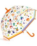 Παιδική ομπρέλα Djeco Faces - Αλλαγή χρωμάτων - 1t