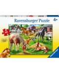 Παιδικό παζλ Ravensburger 60 κομμάτια - Χαρούμενα άλογα - 1t