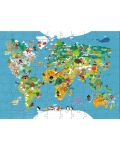 Παιδικό παζλ Haba - Χάρτης του κόσμου, 100 τεμάχια - 1t