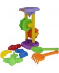 Παιδικό σετ παραλίας Polesie Toys - Μύλος, 7 τεμάχια, ποικιλία - 1t