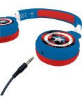Παιδικά ακουστικά Lexibook - Avengers HPBT010AV, ασύρματα, μπλε - 3t