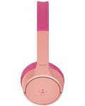 Παιδικά ακουστικά με μικρόφωνο Belkin - SoundForm Mini, ασύρματα, ροζ - 3t