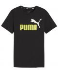 Παιδικό μπλουζάκι Puma - Essentials+ Two-Tone Logo, μαύρο - 1t
