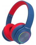 Παιδικά ακουστικά PowerLocus - PLED,ασύρματα, μπλε/κόκκινο - 1t