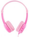 Παιδικά ακουστικά BuddyPhones - Travel, ροζ - 3t