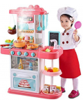 Παιδική κουζίνα Buba - Ροζ, 43 τεμάχια - 2t