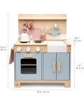 Παιδική ξύλινη κουζίνα Tender Leaf Toys - Mini Chef, με αξεσουάρ - 6t